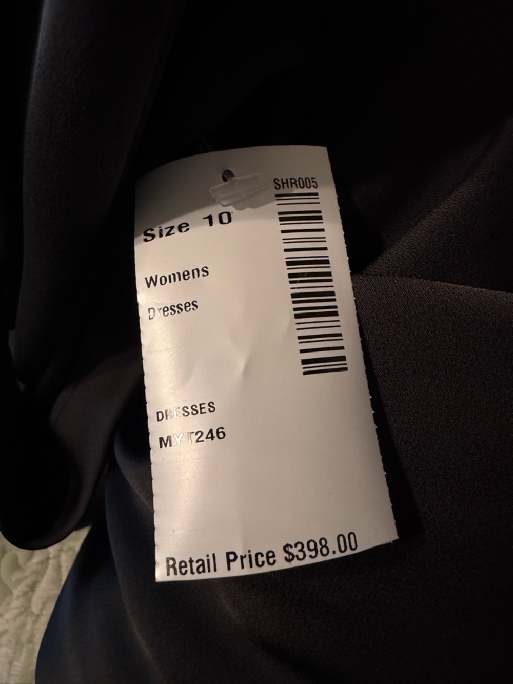 NWT $398 BGBGMaxAzria Black Demi Black Tie Gown, Twist Front & Back Size 10 - Picture 13 of 15